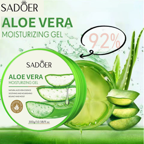 SADOER Aloe Vera gel Lô hội sống da Gel làm dịu , nhẹ nhàng bổ sung nước
