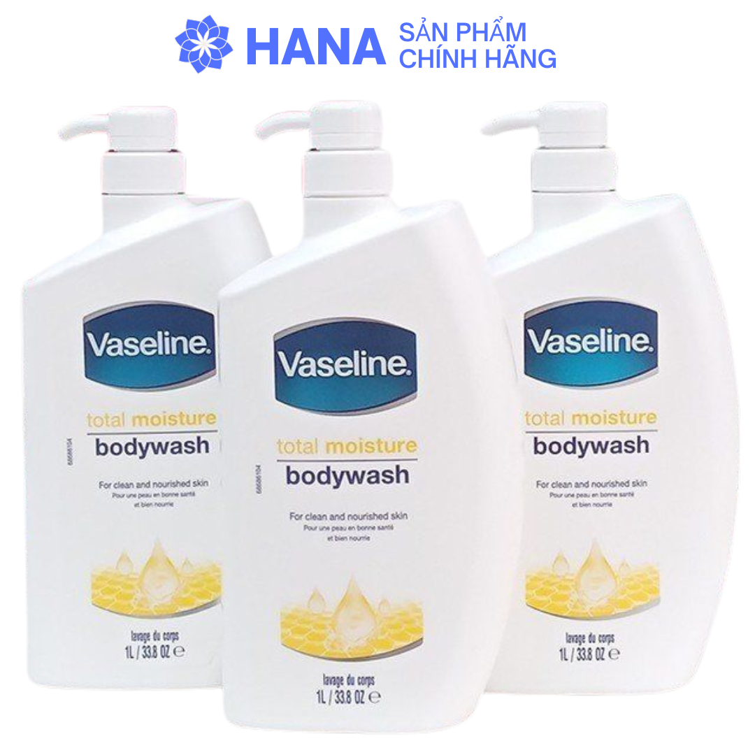 SỮA TẮM DƯỠNG ẨM VASELINE TOTAL MOISTURE BODY WASH 1L
