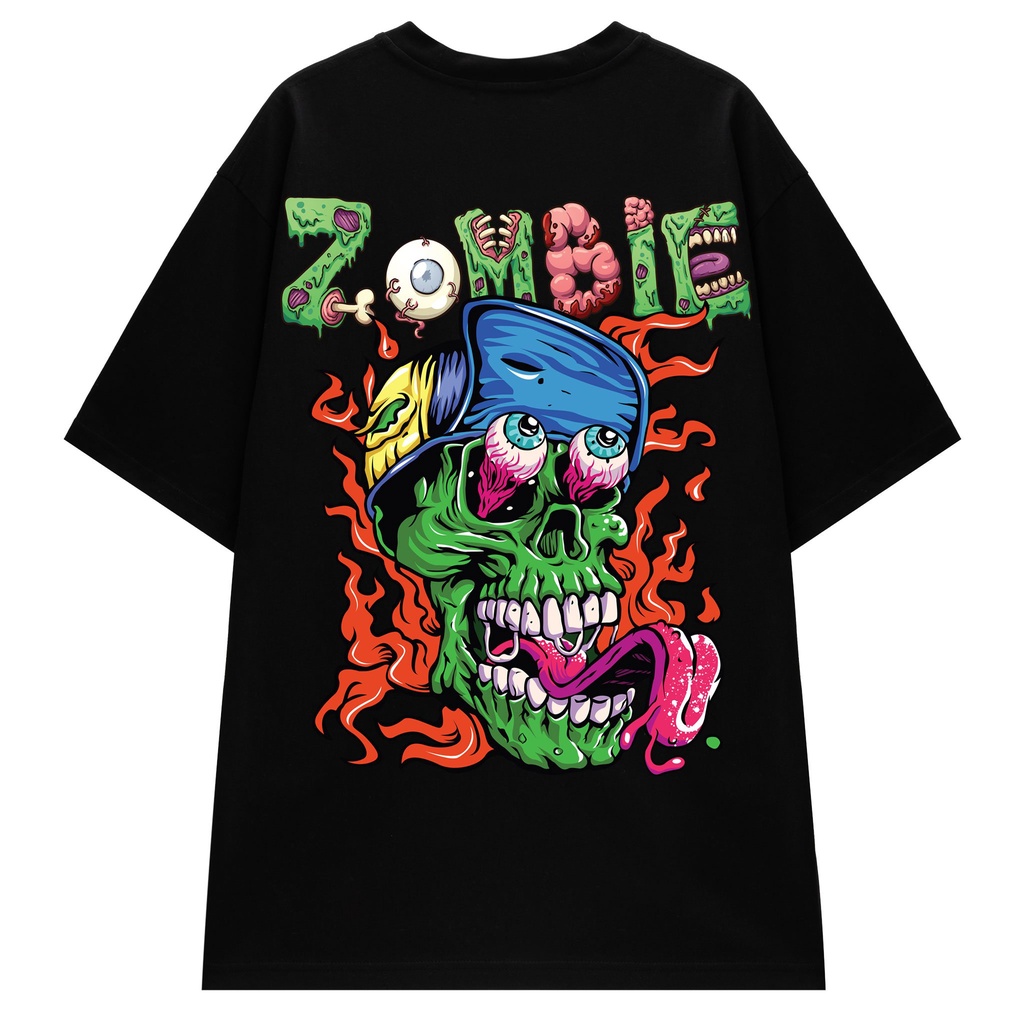 Áo thun local brand zombie unisex tee form rộng