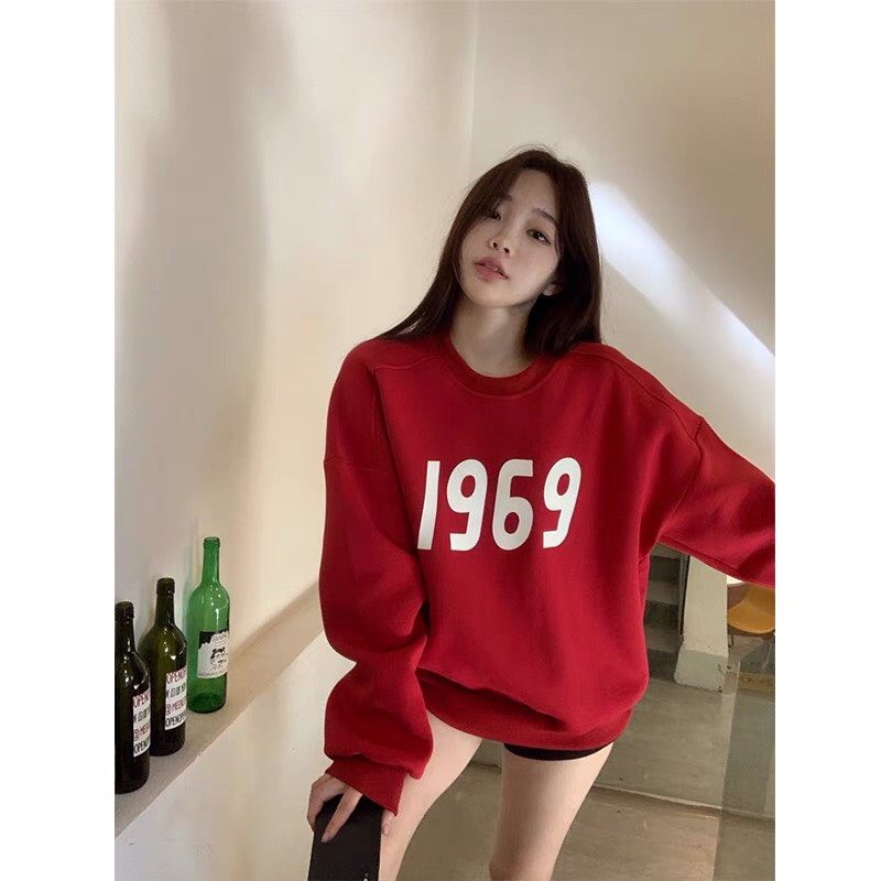 Áo nỉ sweater 1969 phong cánh unisex thời trang thu đông 2022