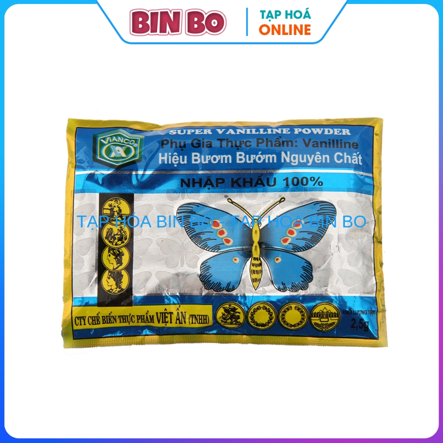 Bột vani vianco hiệu con bướm 2,5g