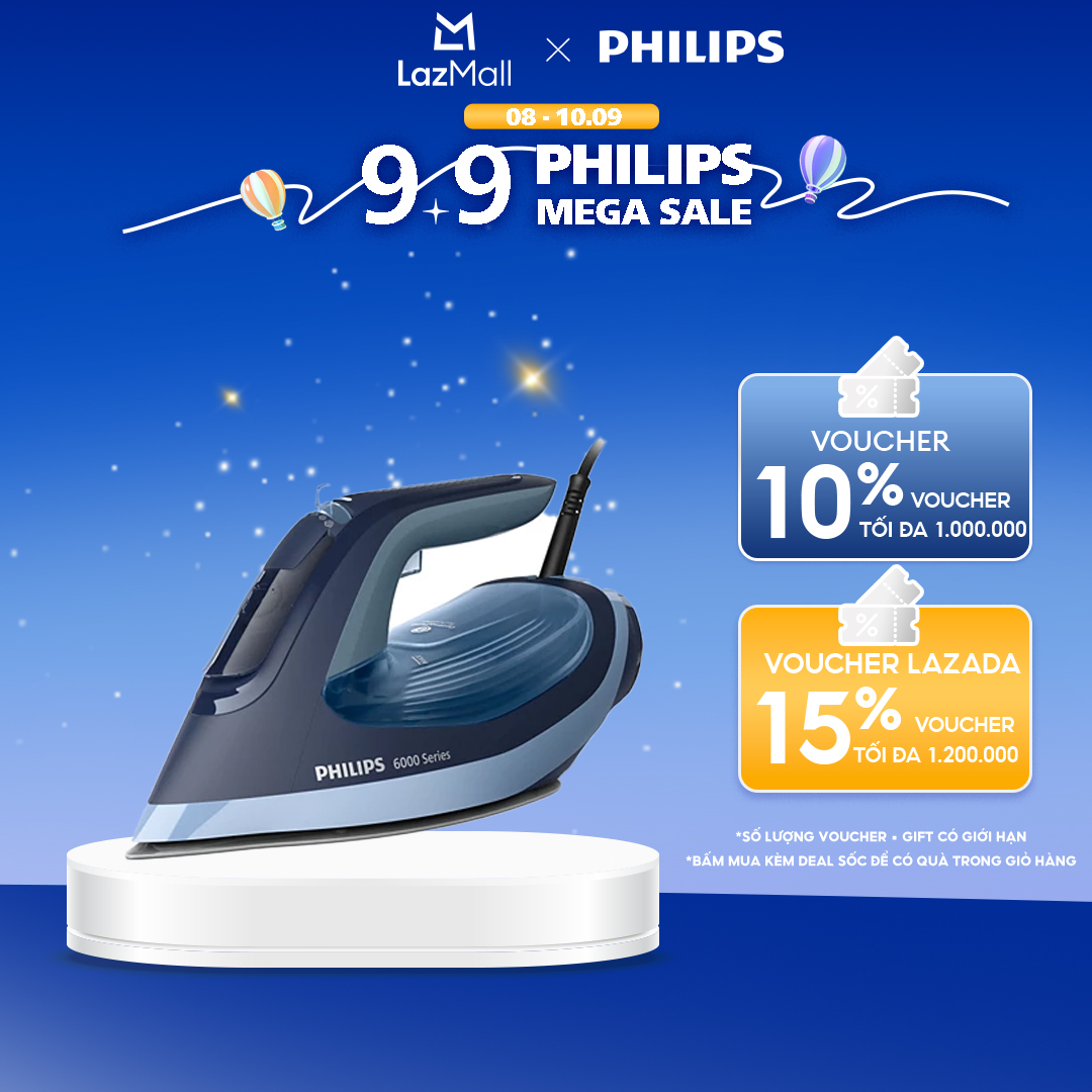 Bàn Ủi Hơi Nước Philips DST6120/20|2600W - Hàng Chính Hãng