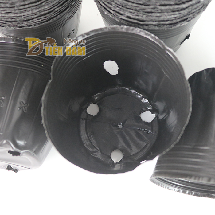 1 kg chậu ươm cây màu đen kích thước 15x13