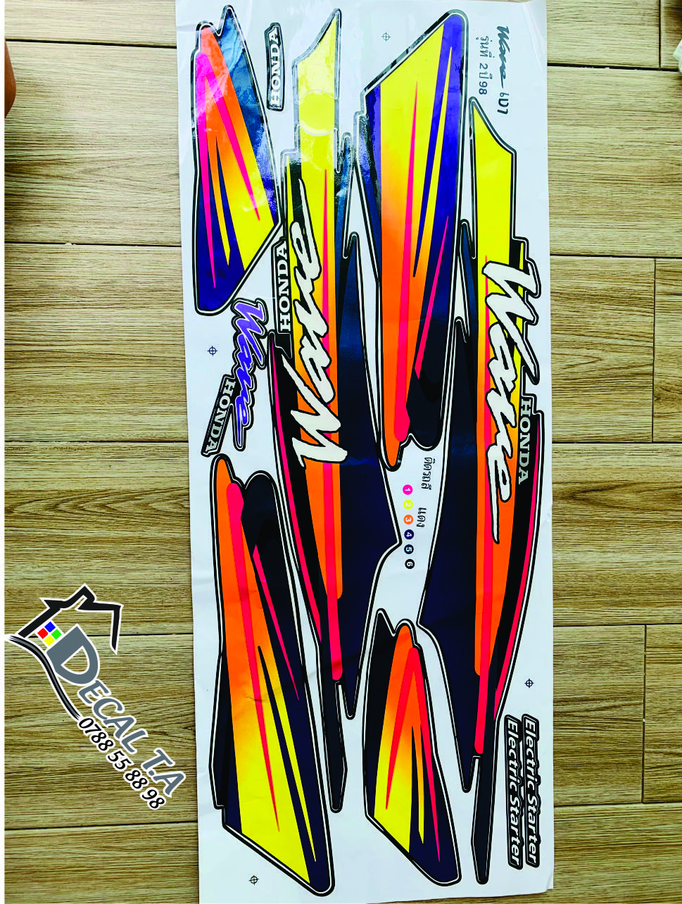 (Giá sỉ) Tem wave thái 100 đời 1998 màu đen