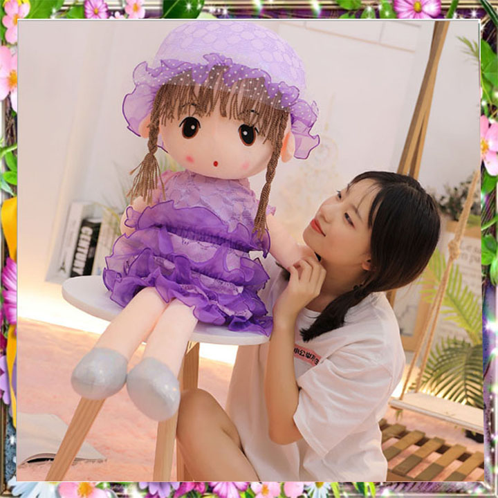 Búp bê bông váy voan 3 tầng loại 45cm - 60-cm
