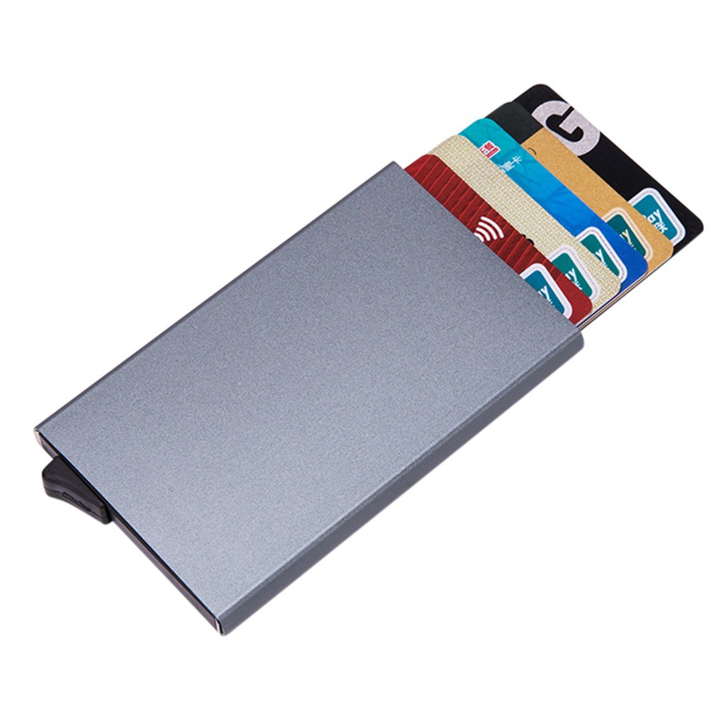 Hộp đựng card visit  ví đựng thẻ ATM Ví đựng danh thiếp có đẩy lên tự động tiện lợi