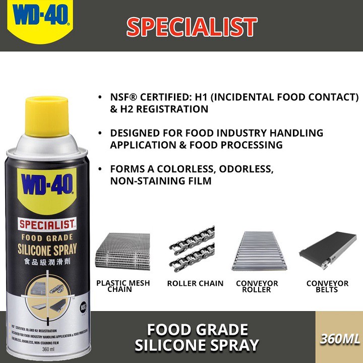 HCMDung Dịch Silicone WD-40 Food Grade 360ml