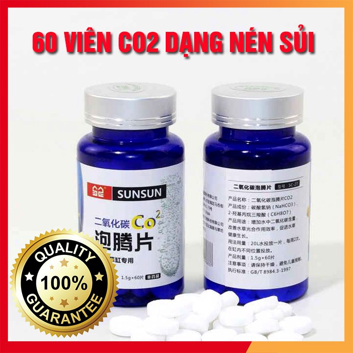 Viên sủi co2 nén sunsun
