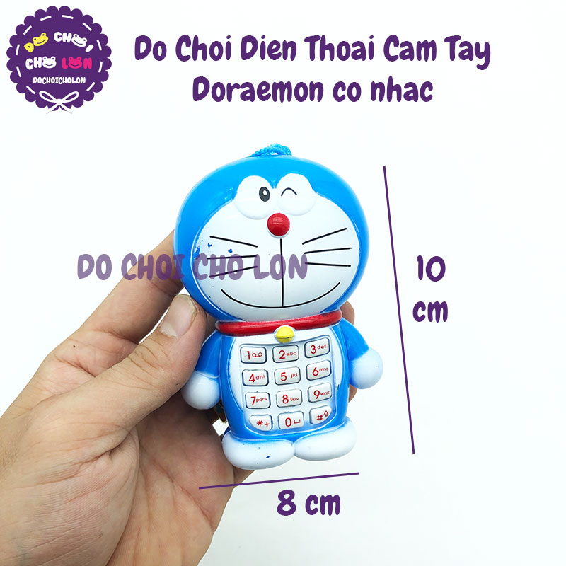 Đồ chơi điện thoại cầm tay Doraemon dùng pin có nhạc KT8