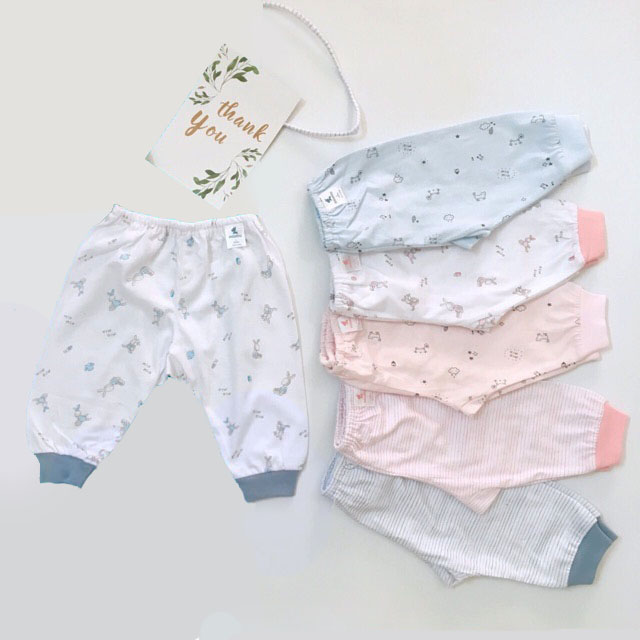 Quần dài miomio bo mỏng size 1m - 100% cotton - phù hợp cho làn da nhạy cảm của bé