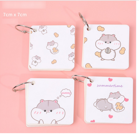 Bộ Flashcard học từ vựng 100 tờ (7*7 cm) - Nhiều mẫu