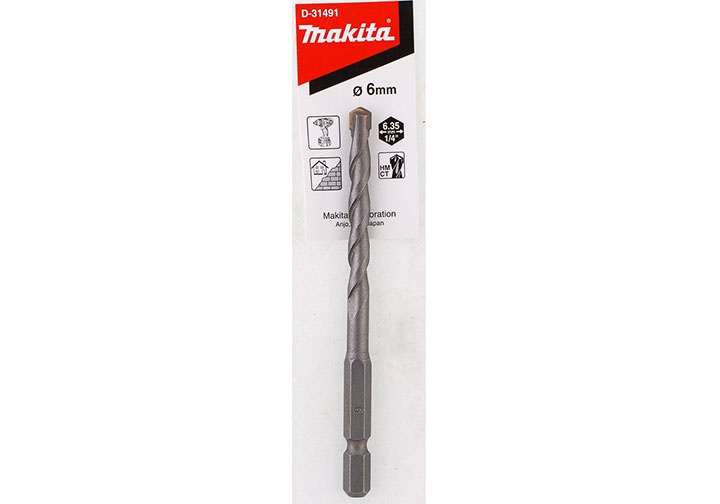 Mũi khoan tường makita 6mm chân lục giác nz cho máy bắn vít d-31491 - nz6x100mm