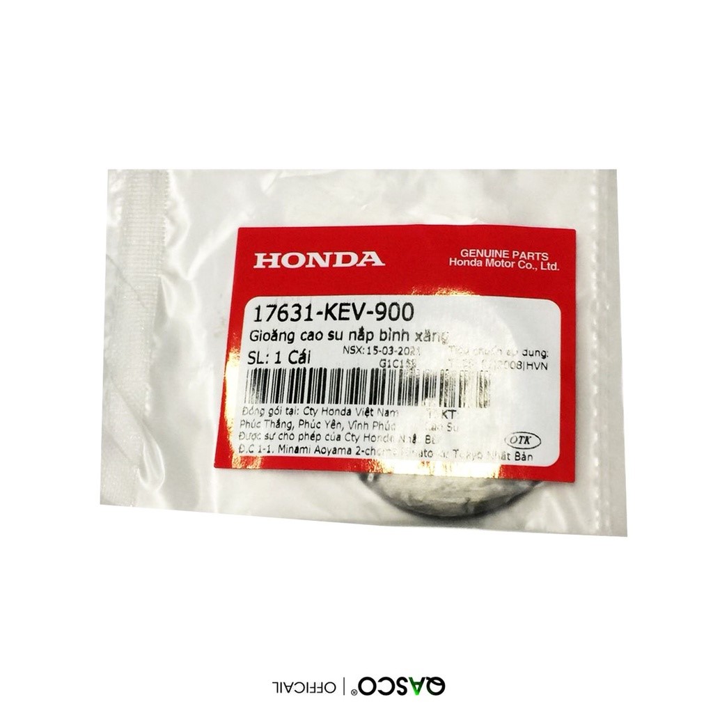 Gioăng cao su nắp bình xăng Honda, Ron nắp xăng hãng Honda
