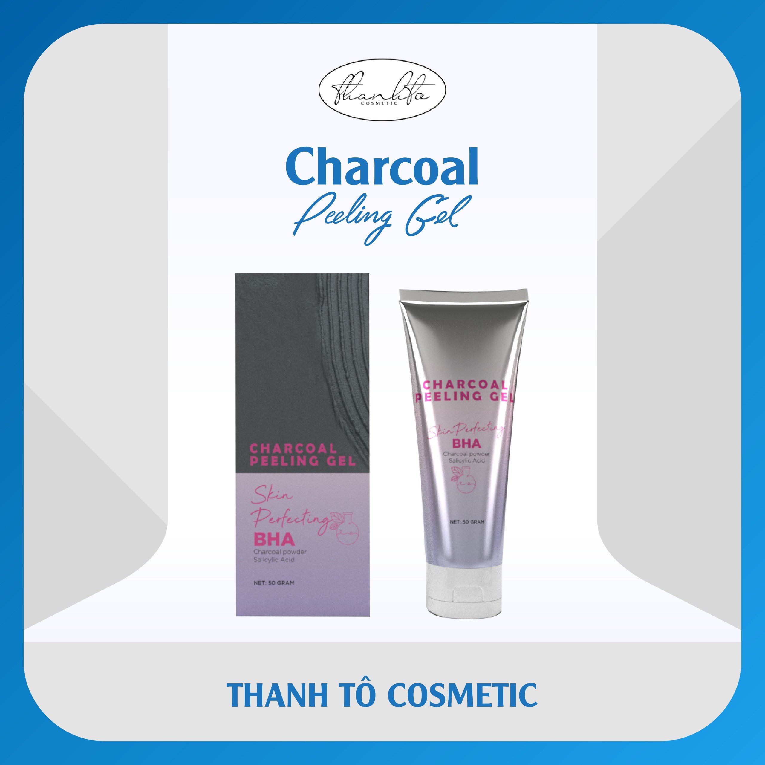 Gel tẩy tế bào chết da mặt than tre hoạt tính - gel tẩy tế bào chết thanh tô