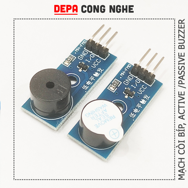 Module Còi Buzzer Chủ Động/Bị Động , Tương Thích Arduino, Raspberry Pi