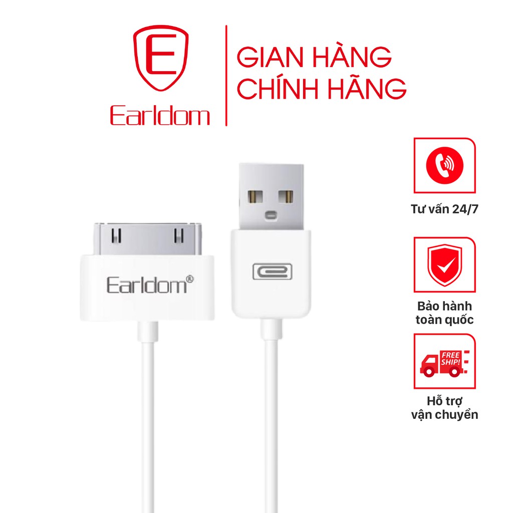 Cáp sạc iPhone 4 Earldom EC-i4 chính hãng