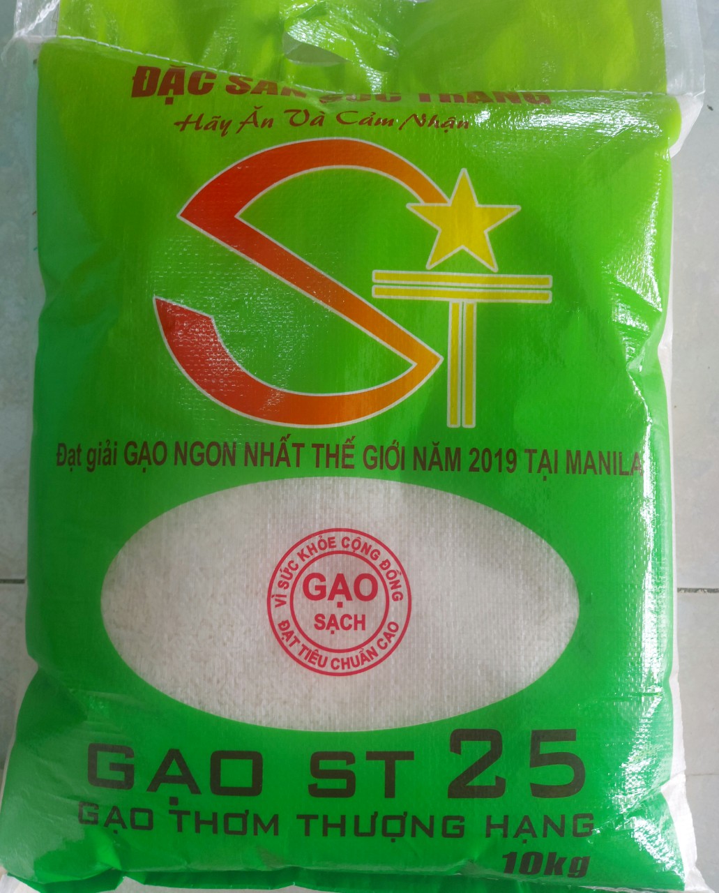 GẠO ĐẶC SẢN SÓC TRĂNG ST25 túi 10kg
