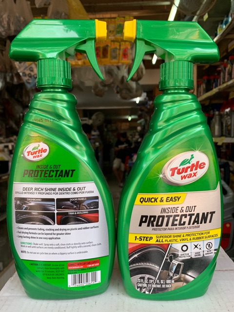 [HCM]Dung dịch vệ sinh và bóng nhựa nhám vỏ cao su con rùa Turtle Wax Protectant 680ml