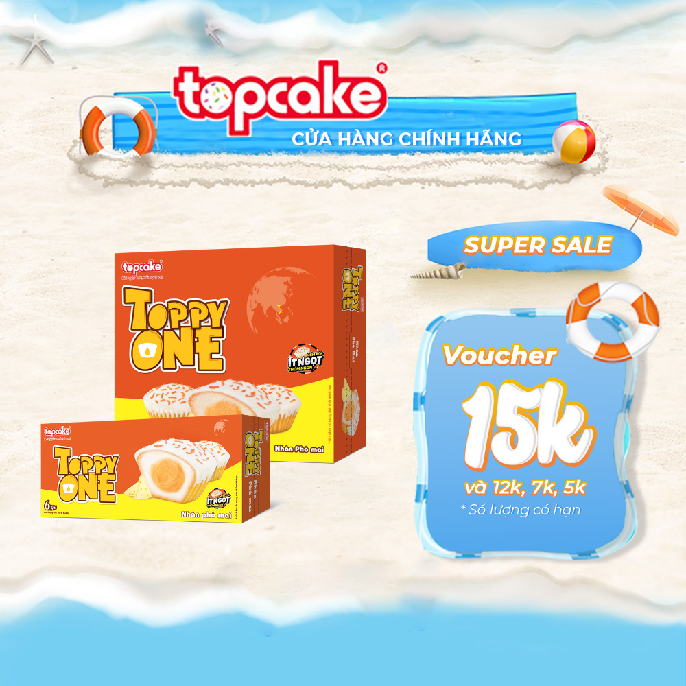 Bánh cupcake toppy one - nhân kem phô mai