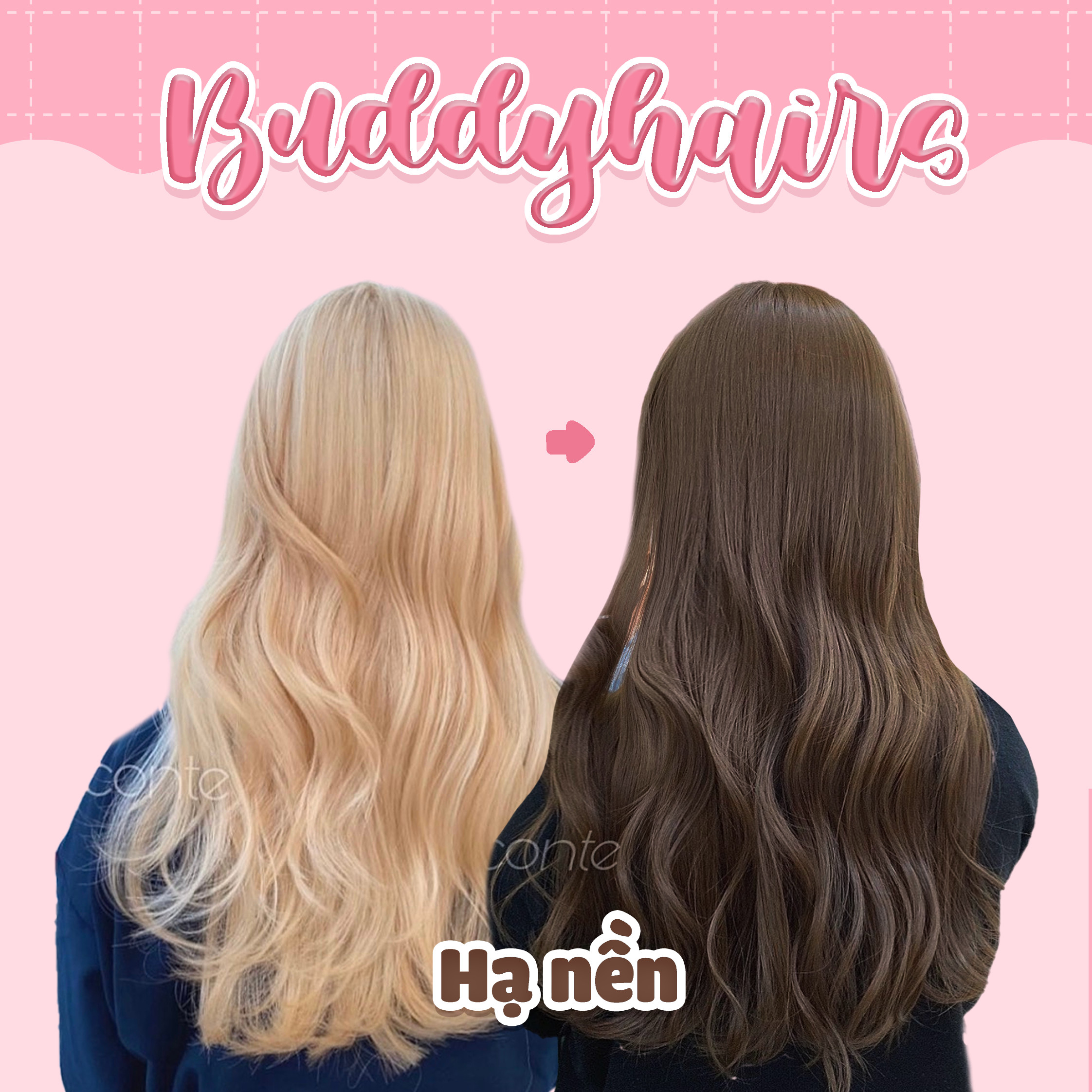 Set thuốc nhuộm tóc hạ nền thần thánh của Buddyhairs, Buddyhair, Buddy.hair