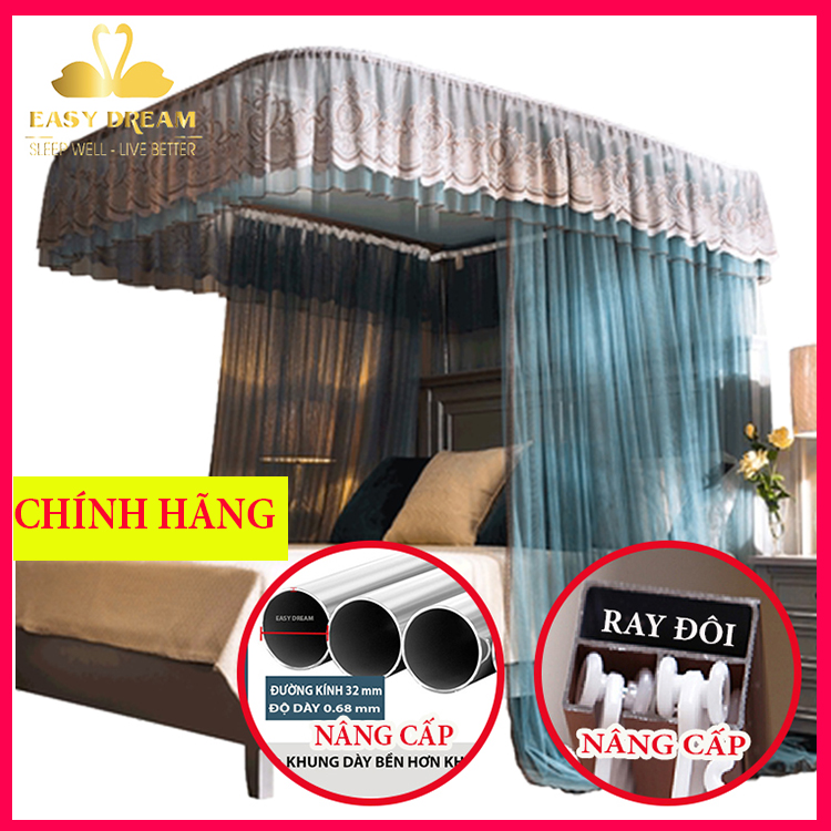 [HCM]【 HÀNG LOẠI 1 + CHÍNH HÃNG EASY DREAM 】 + BẢN NÂNG CẤP MỚI NHẤT Màn khung không khoan tường  mùng ngủ  cao cấp EASY DREAM chống muỗi vải tuyn lưới mắt nhỏ chống côn trùng khung inox không gỉ  giá rẻ  đẹp Mosquitonet