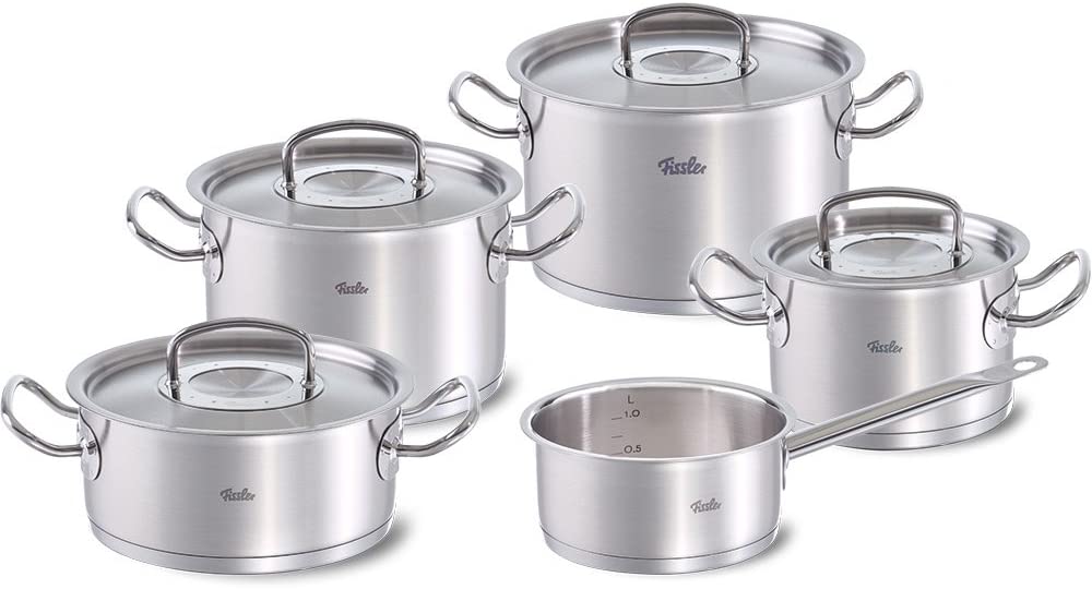 [Trả góp 0%] (Hàng Đức) Bộ nồi Fissler original-profi collection 4 nồi 1 quánh 084-123-25-000 đáy 3 lớp