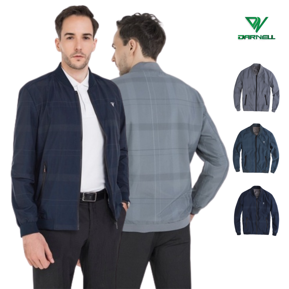 Áo khoác bomber nam darnell chất gió 2 lớp cao cấp dn2021