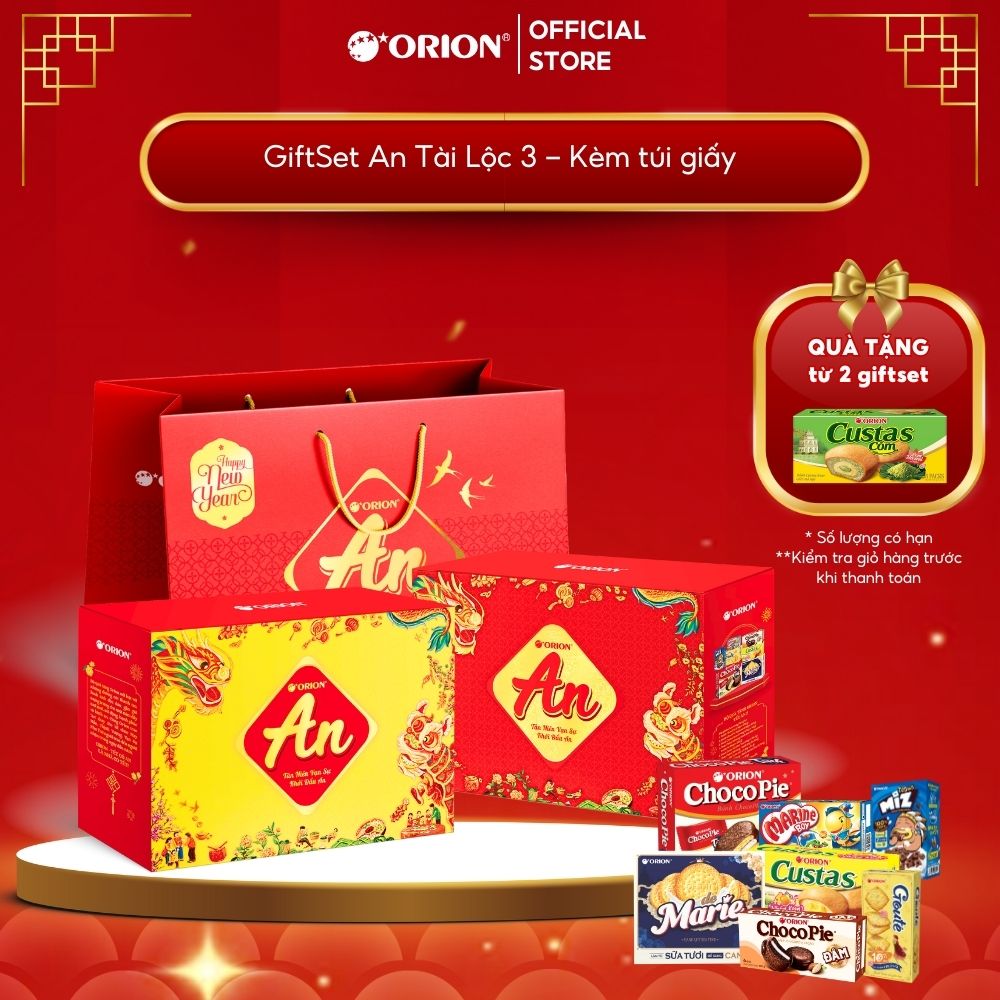 Bộ Quà Tết ORION AN TÀI LỘC 3 1220.4g