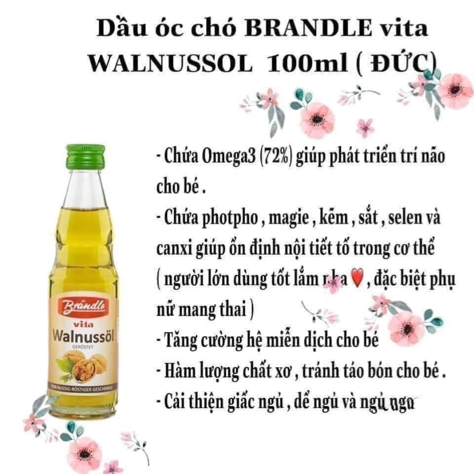 Dầu óc chó đức 100ml date 2024