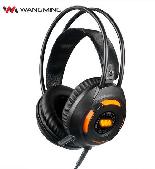 Tai Nghe Chụp Tai Chuyên phòng Game cực bền siêu rẻ chuyên học ngoại ngữ Wangming 9900 có mĩ dùng cho các dòng điện thoại jack 3.5