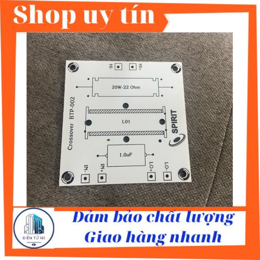 Bo mạch in pcb phân tần loa trép, loa kéo với đường BASS nối với IN