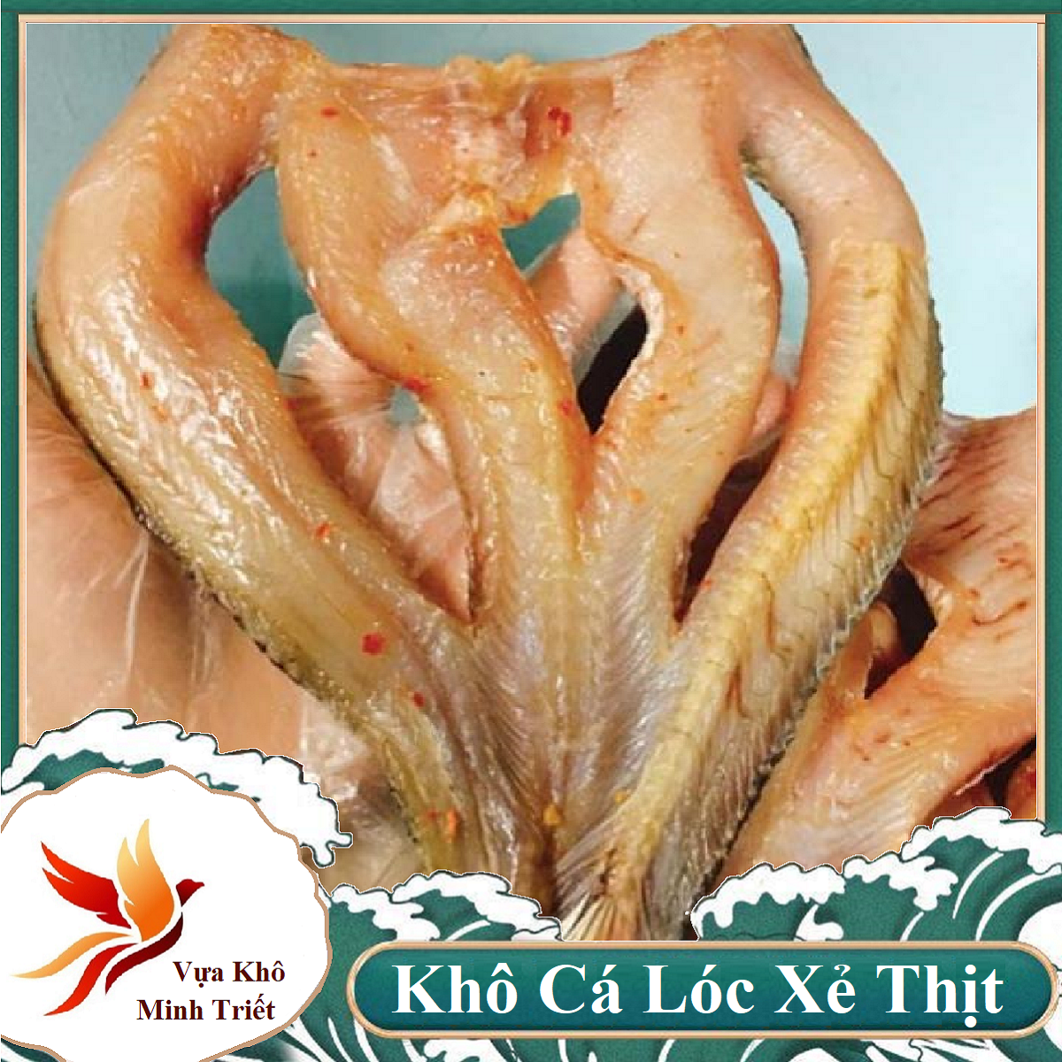 1KG Khô Cá Lóc Đặc Sản Cà Mau-đậm đà, thịt cá dai chắc, ngọt- Vựa Khô Minh Triết