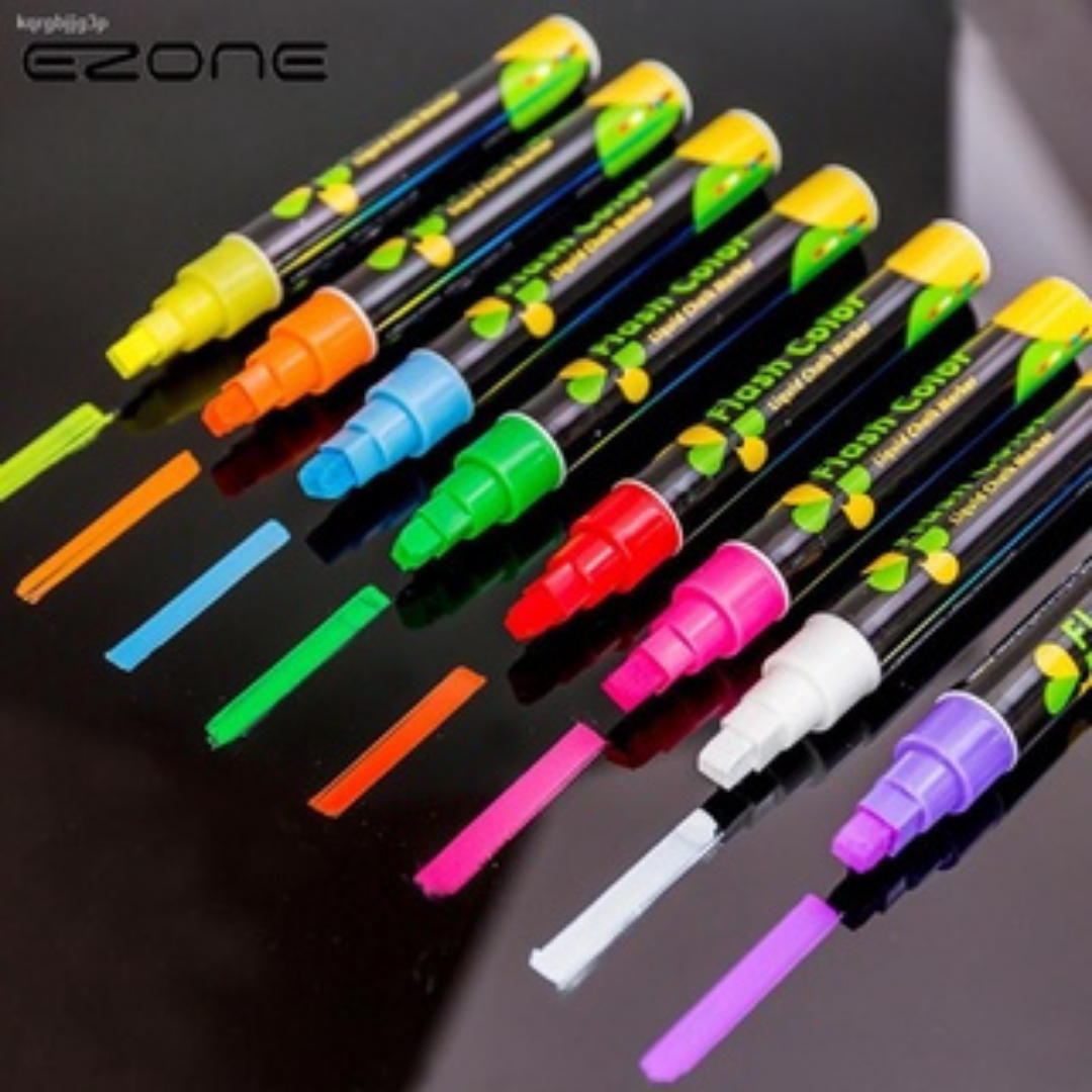 Bút dạ quang hay là bút huỳnh quang 8 bút ngòi 6mm