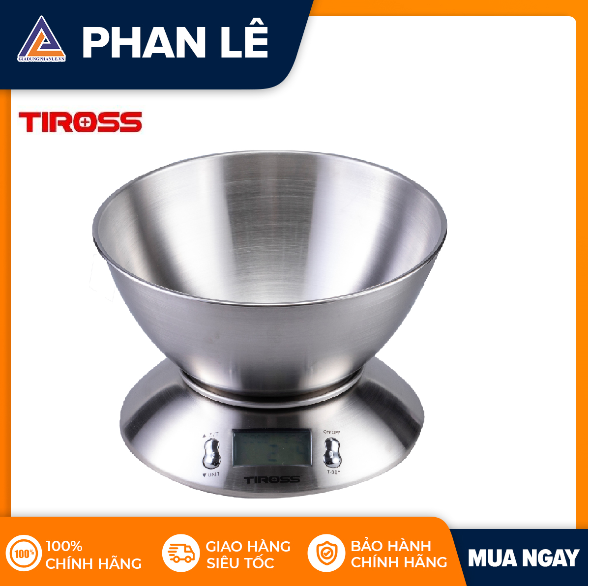 Cân nhà bếp điện tử 5kg tiross ts817