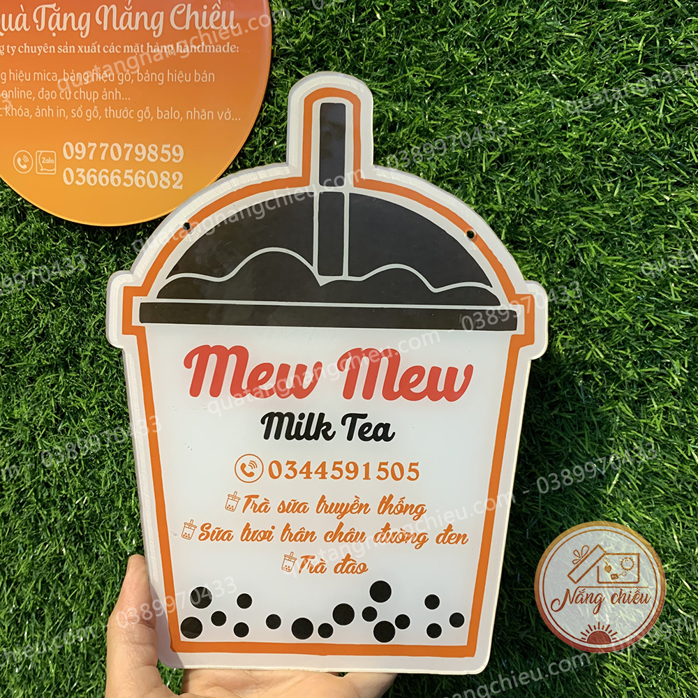 Decor tiệm trà sữa_ Bảng treo quán trà sữa, quán cà phê, menu quán cà phê trà sữa in theo yêu cầu
