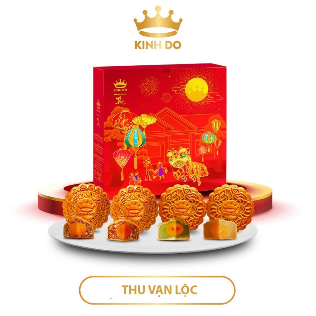 Kinh đô bánh trung thu combo siêu rẻ 4 bánh trung thu kinh đô 150g/bánh