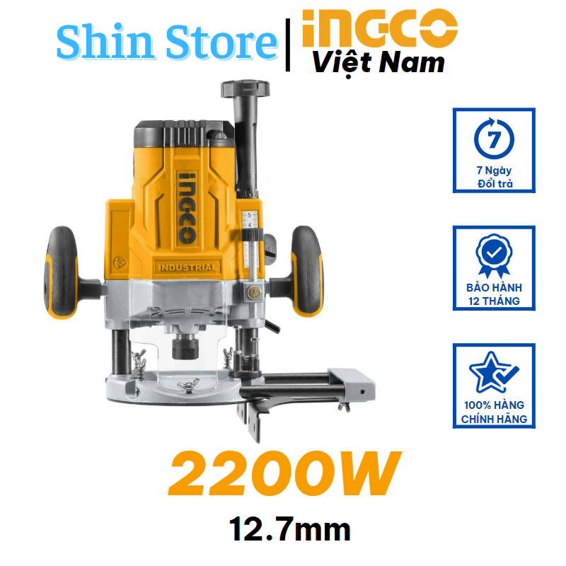 Máy phay gỗ 2200w ingco rt22008 -shinstore