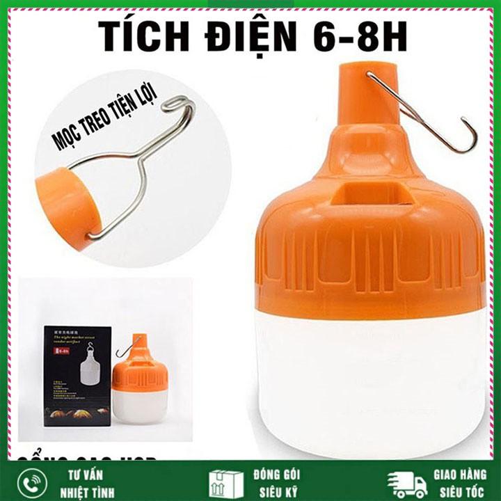 Bóng đèn sạc tích điện 100w kèm móc treo tiện lợi