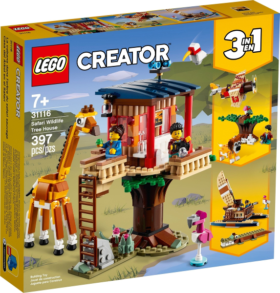 Lego Creator 31116 - Safari Wildlife Tree House - Bộ xếp hình Lego Nhà cây