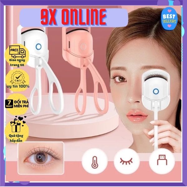 Máy uốn mi điện thông minh làm cong nhanh chóng - Kẹp bấm mi nhỏ gọn đa năng, có tự động sạc điện cổng USB, kẹp uốn mi, chuốt mi điện, chuốt mi nhiệt, dụng cụ uốn mi, máy bấm mi, máy uốn mi nhiệt bammi
