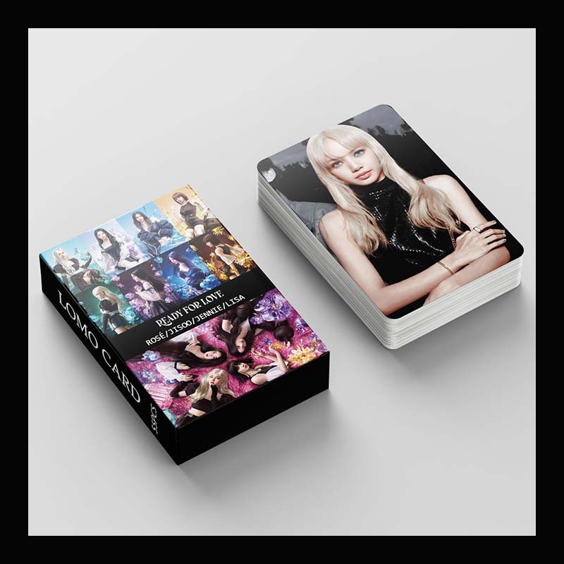 PD05 55 cái / bộ Kpop BLACK Girl PINK Photocards 2022 Comeback Album PINK VENOM:BORN PINK / SHUT DOWN / READY FOR LOVE LOMO Card Photo Card Set Blings Quà tặng Lisa/Jennie/JISOO/ROSE