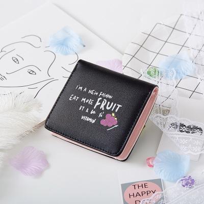 Ví nữ gấp đôi nhỏ gọn, phối màu xinh xắn TTT0052