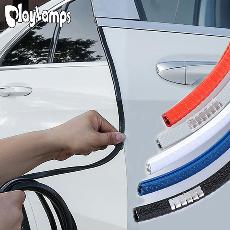 Miếng Dán Ô Tô Thông Dụng 5M Dải Bảo Vệ Chống Trầy Xước Cạnh Cửa Đồ Trang Trí Bảo Vệ Niêm Phong Miếng Dán Cửa Xe Ô Tô Bảo Vệ Trang Trí