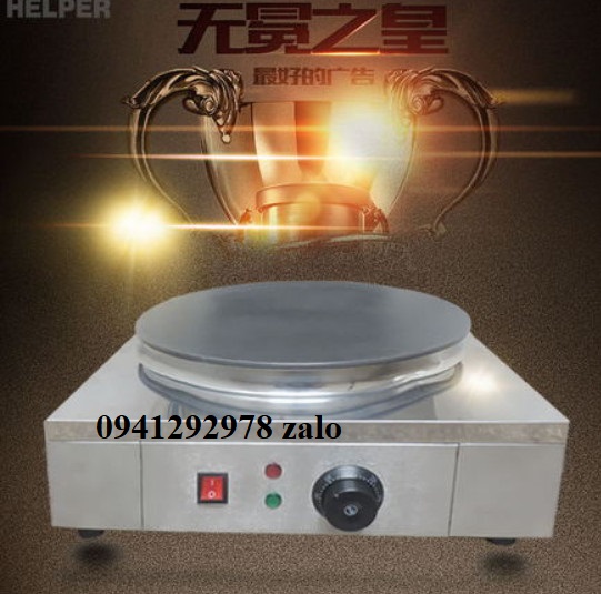 Máy làm bánh crepe ,bánh kép thái điện 220v máy đơn