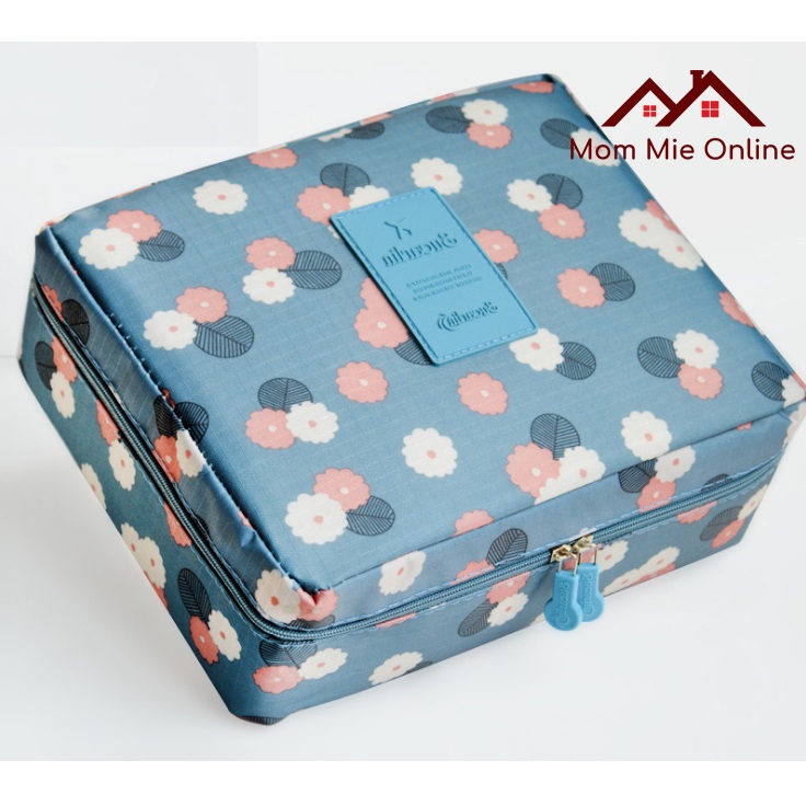 Túi đựng mỹ phẩm du lịch tiện ích hoa văn - T003