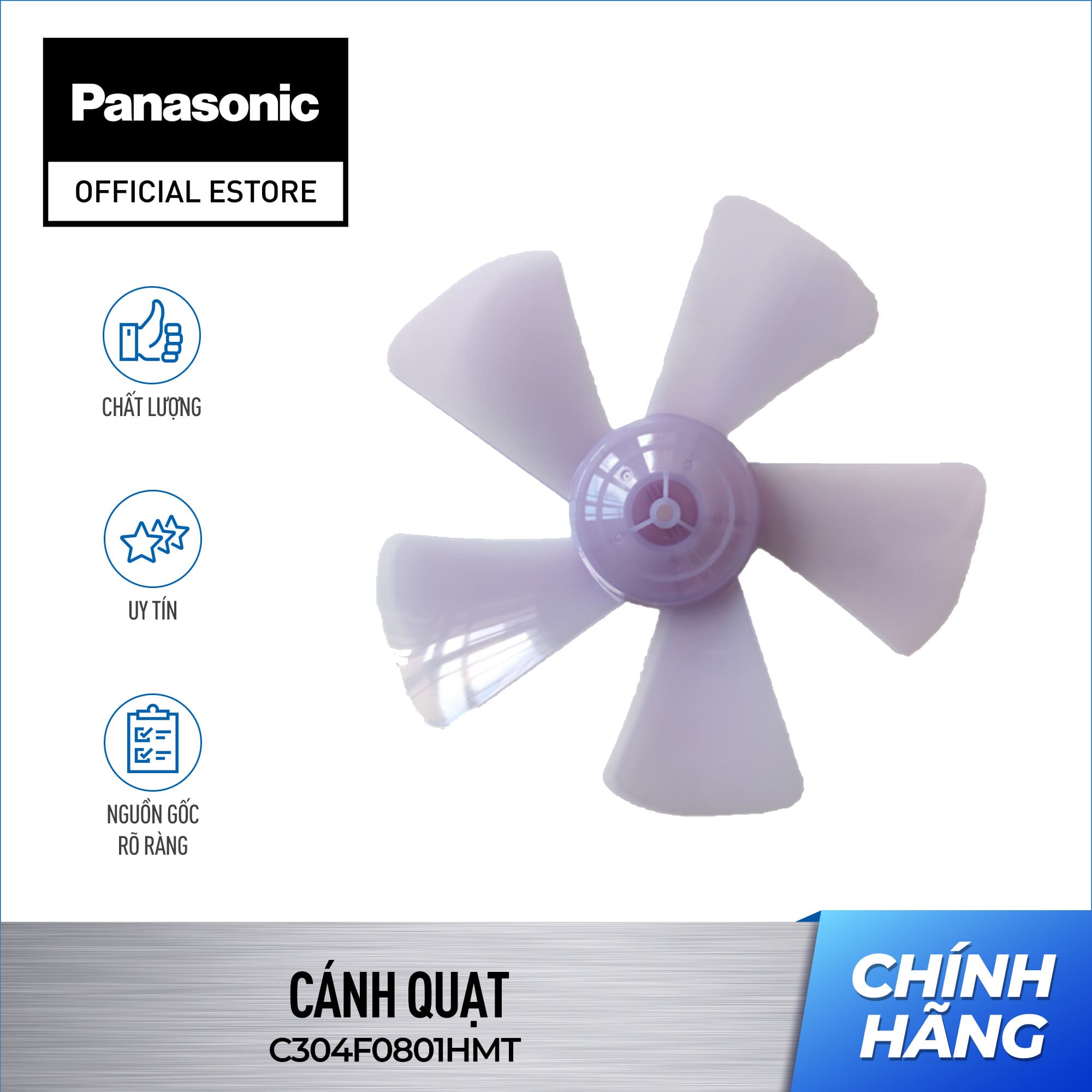  Cánh quạt hoặc Khóa cánh của Quạt cây  treo  Panasonic F-308NHNBBKBH 