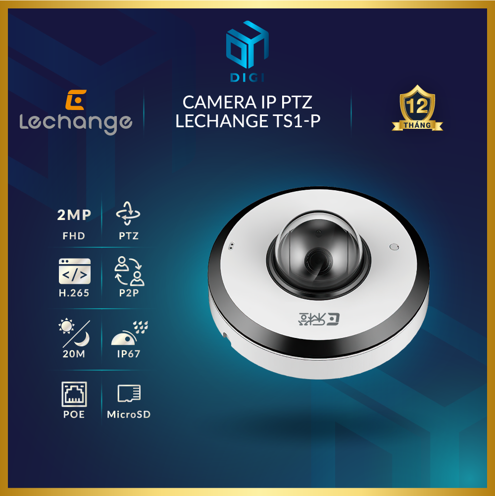 Camera IP PTZ 2MP Lechange TS1-P (PoE ▪ Đàm thoại 2 chiều ▪ IP67)