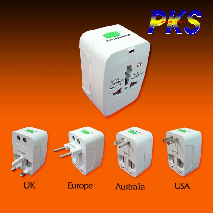 Ổ cắm điện đa năng du lịch Universal Travel Adapter nhiều đầu - Cho tất cả các ổ điện