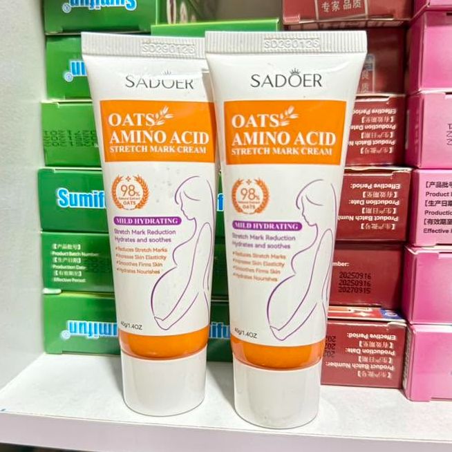 Kem Rạn Da Sadoer 40g - Dưỡng Ẩm, Dịu Da, Hỗ Trợ Cải Thiện Thâm, Rạn Da Cho Mẹ Bầu Sau Sinh, Do Tăng Cân