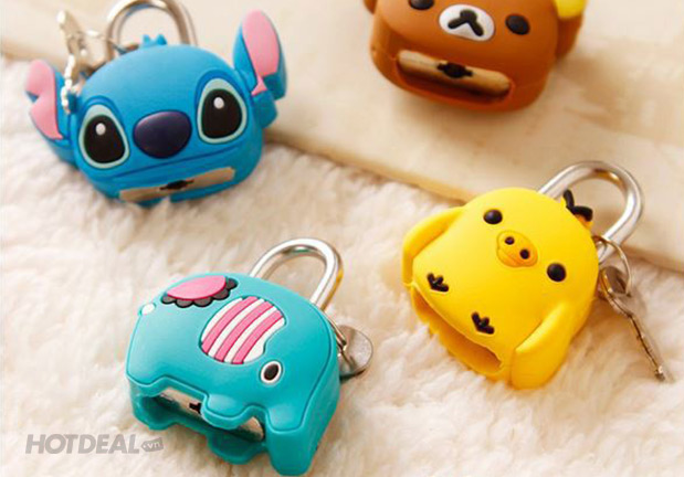 [HCM][COMBO 2] Ổ Khóa Mini Hình Thú Dễ Thương - Chuyên dùng để khóa balo tủ nhỏ túi xách  giỏ xách... có khóa số độ an toàn cao - O khoa mini